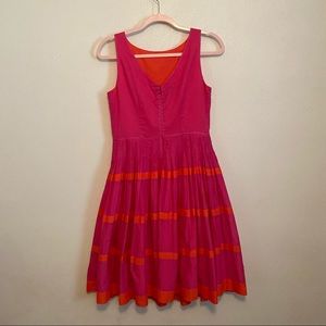 “Talbots” pink & orange dress